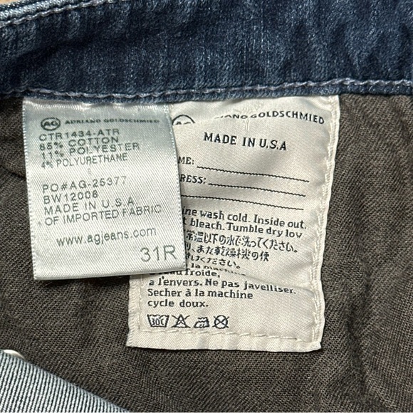 AG Contour 360 The Prima Mid Rise Cigarette Jeans, size 31R - Picture 6 of 10